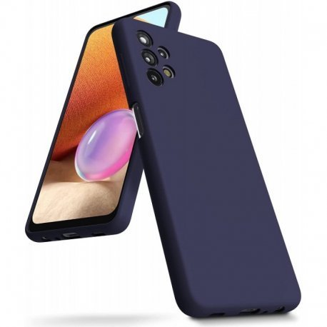 Samsung Galaxy A13 4G A135 Silky And Soft Touch Silicone Cover Dark Blue