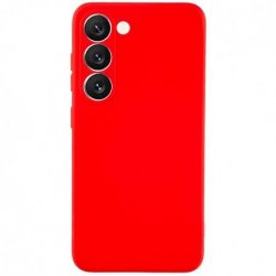 Samsung Galaxy S23 S911 Silky And Soft Touch Silicone Cover Red