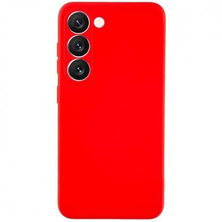 Samsung Galaxy S23 S911 Silky And Soft Touch Silicone Cover Red