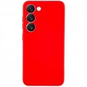 Samsung Galaxy S23 S911 Silky And Soft Touch Silicone Cover Red
