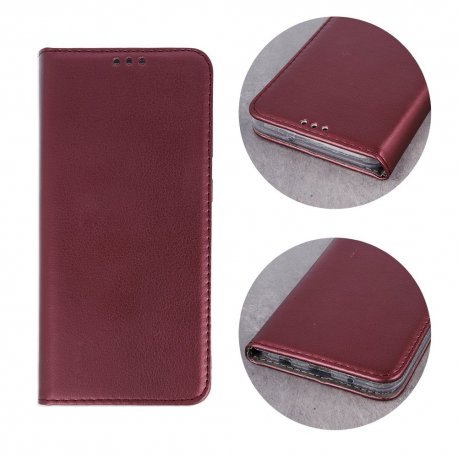 Xiaomi Redmi 9A/9AT Magnet Book Case Luxus Burgundy