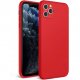IPhone 13 Pro Silky And Soft Touch Finish Silicone Case Full Camera Protection Red