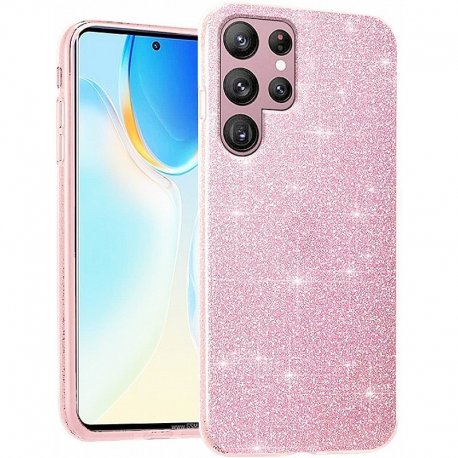 Samsung Galaxy S23 Ultra S918 Glitter Case Pink
