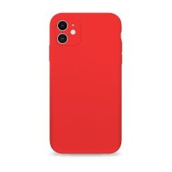 IPhone 11 Silicone Case Full Camera Protection Red