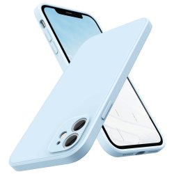 IPhone 11 Silicone Case Full Camera Protection Baby Blue