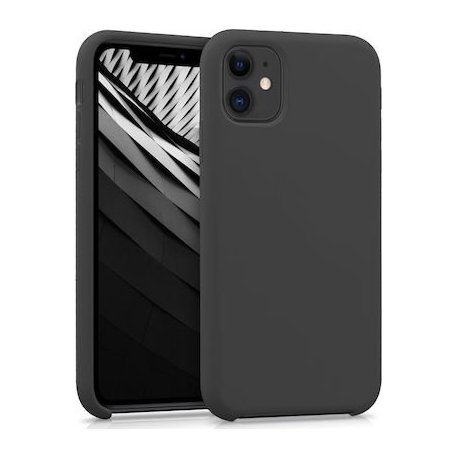 IPhone 12/12 Pro Silicone Oem LO Case Dark Grey
