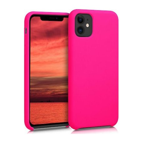 IPhone 12/12 Pro Silicone Oem LO Case Hot Pink