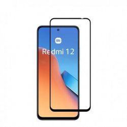 Xiaomi Redmi 12 Tempered Full Screen Protector Black