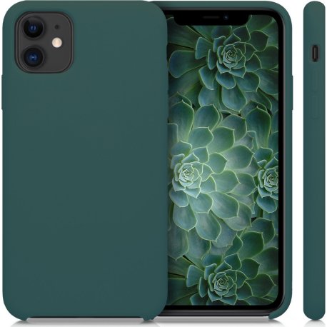 IPhone 14 Pro Silicone Oem LO Case Dark Forest Green