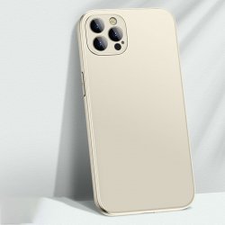 IPhone 14 AG Matte Glass Silicone Case White