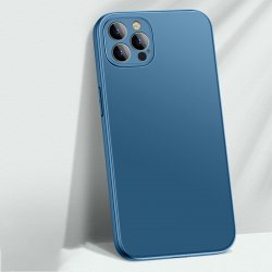 IPhone 14 Pro Max AG Matte Glass Silicone Case Royal Blue