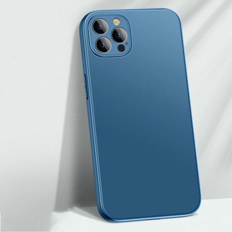 IPhone 14 Pro Max AG Matte Glass Silicone Case Royal Blue