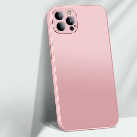 IPhone 11 AG Matte Glass Silicone Case Pink