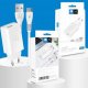 WUW T66 Lightning USB Charger 2A Cable 1M White