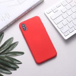 IPhone XS Max Silicone Case IC Red