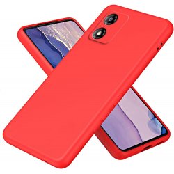 Motorola Moto E13 4G Silicone Case Full Camera Protection Red