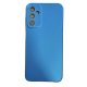Samsung Galaxy A14 A146 Metal Satin Effect Soft Case Full Camera Protection Blue