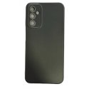 Samsung Galaxy A14 A146 Metal Satin Effect Soft Case Full Camera Protection Black