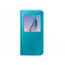 Samsung Galaxy S6 G920 Book Cover Case S View Turquoise