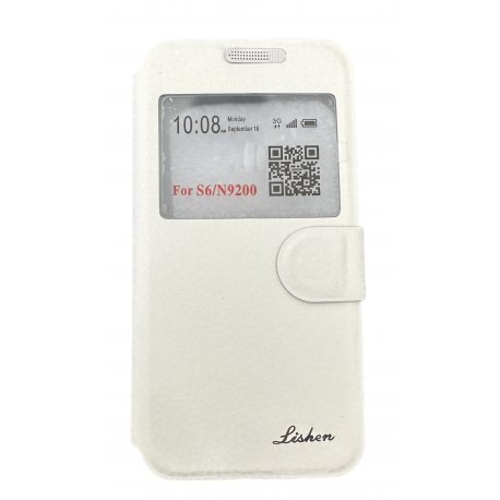Samsung Galaxy S6 G920 Book Case White Lishen