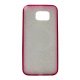Samsung Galaxy S6 Edge G925 Silicone Plate Case Transperant Red