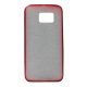 Samsung Galaxy S6 Edge Plus G928 Silicone Plate Case Transperant Red