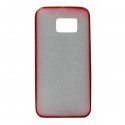 Samsung Galaxy S6 Edge Plus G928 Silicone Plate Case Transperant Red