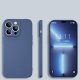 IPhone 14 Pro Silky And Soft Touch Silicone Cover Full Camera Protection Blue