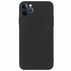 IPhone 14 Pro Max Silky And Soft Touch Silicone Cover Full Camera Protection Black