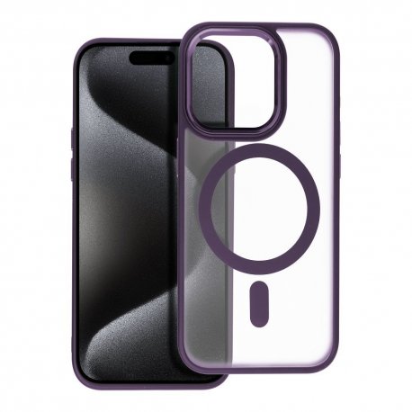 IPhone 15 Luxury MagSafe Case Deep Purple