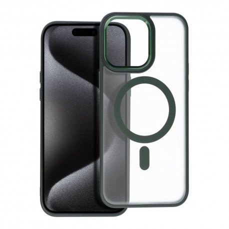 IPhone 15 Luxury MagSafe Case Green