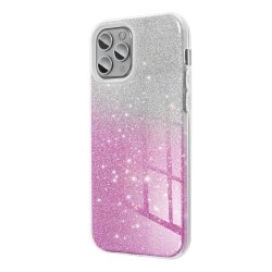 IPhone 15 Glitter Case Silver Pink