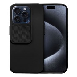 IPhone 15 Pro Slide Soft Case Camera Protection Black