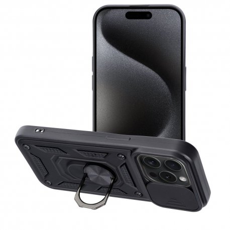 IPhone 15 Pro Armor Camera Protection Case Black