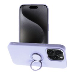 IPhone 15 Pro Silky And Soft Touch Silicone Cover Ring Lila