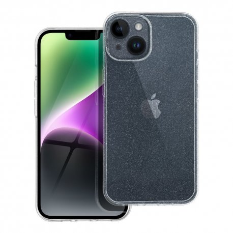 IPhone 15 Pro Glitter Blink Case Full Camera Protection Clear
