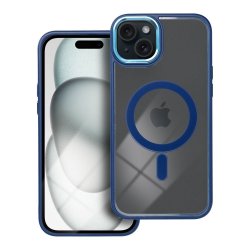 IPhone 15 Plus Luxury MagSafe Case Navy Blue