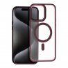 IPhone 15 Plus Luxury MagSafe Case Plum Red
