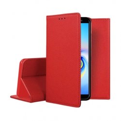 IPhone 15 Plus Smart Magnet Book Case Red