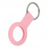 AirTag Silicone Keychain Pink