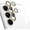 Samsung Galaxy S23 Ultra S918 Ring Camera Protective Tempered Glass Gold