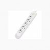 MBaccess QL-1073 5 Position Power Socket with Switch White
