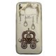 Samsung Galaxy S7 G930 Silicone Case Transperant Gold Royal Carriage