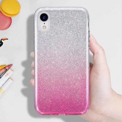 Xiaomi Redmi 9A/9AT Glitter Case Silver Pink