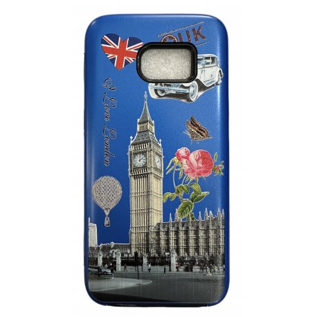 Samsung Galaxy S7 Edge G935 Electroplated Case London Blue