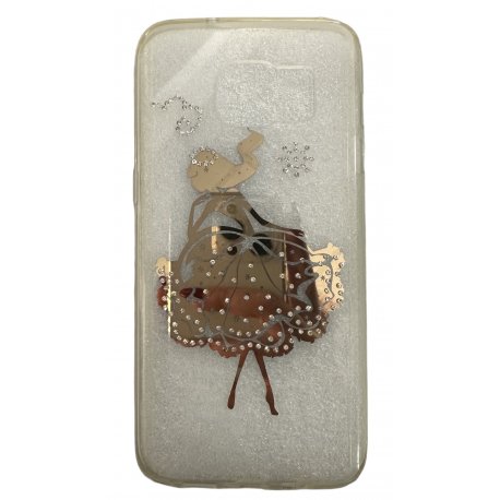Samsung Galaxy S7 Edge G935 Silicone Case Transperant Ballerina