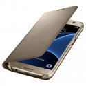 Samsung Galaxy S7 Edge G935 Flip Wallet Cover Case Gold