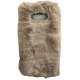 Samsung Galaxy S8 G950 Back Case Faux Fur Hair Soft Warm Beige