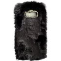 Samsung Galaxy S8 G950 Back Case Faux Fur Hair Soft Warm Black