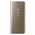 Samsung Galaxy S8 Plus Book Case Clear View Gold
